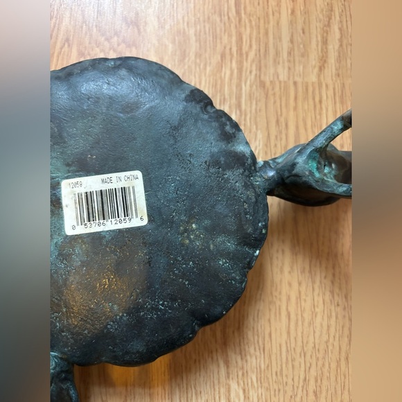 Vintage Brass Frog Planter - Picture 13 of 15